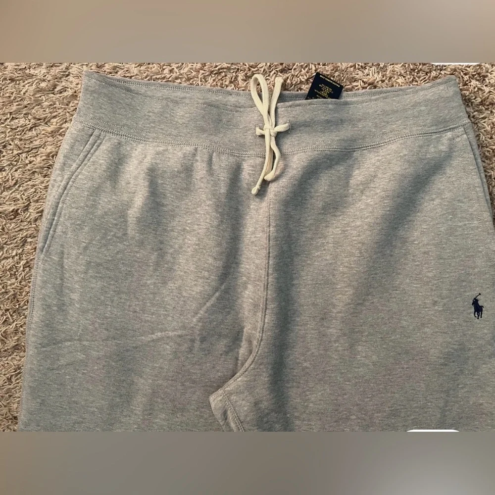 Polo Ralph Lauren (juniors) Gray Fleece Drawstring Sweatpants Size 8/10 NWOT - Picture 3 of 5